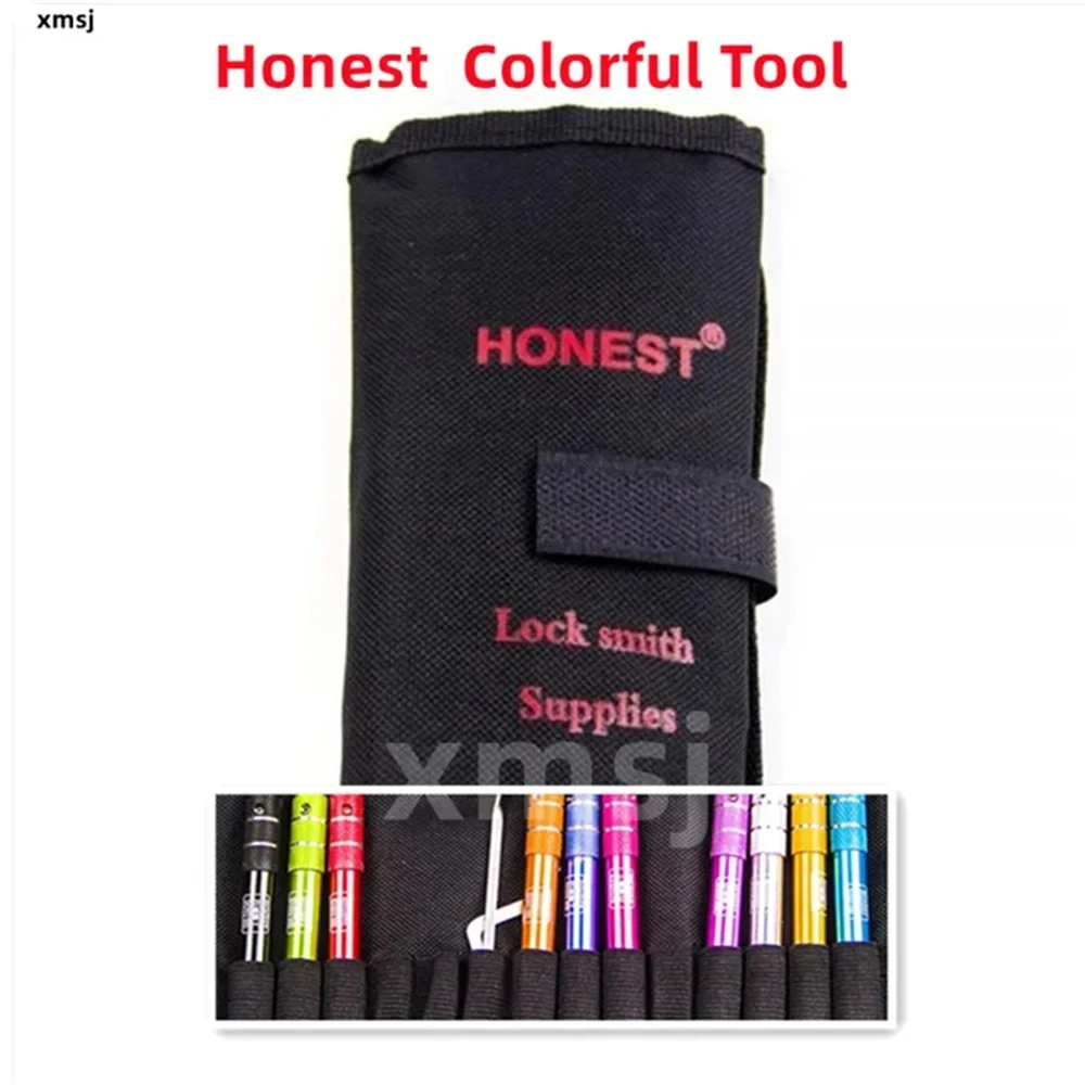 

12PCS /LOT Tool Honest Lock Smith Supplier Tools with Colorful Handle,High Quality Professional Civil Kaba PickSet Tools