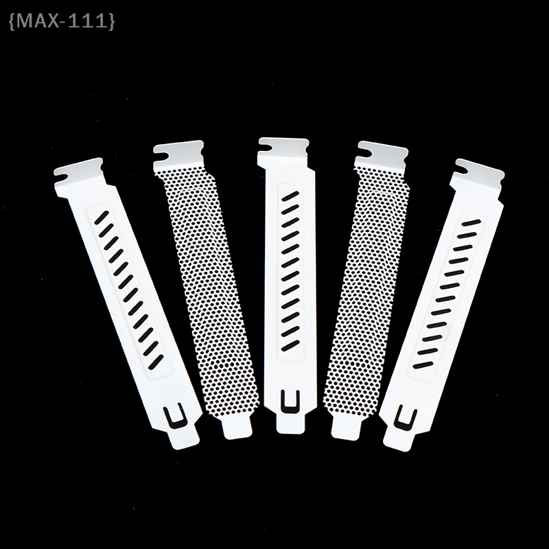 【F2-MAX111】5Pcs PCI Slot Cooling Dust Filter Baffle Cover - Desktop Computer Chassis Ventilation Net for PC Case Airflow