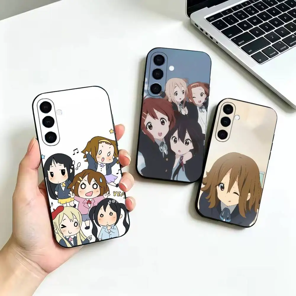 Anime K-ON cute Shockproof Black Case, Compatible with Samsung Galaxy A02S,A12-A52,A21S,A31,A41,A51,A71-A73,A30S