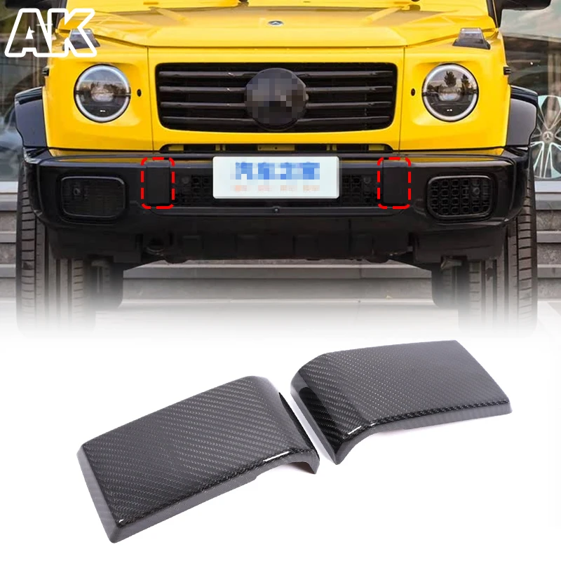 

Накладка на передний бампер автомобиля из настоящего углеродного волокна, аксессуары для внешней модификации автомобиля для Mercedes-Benz G-Class 2025