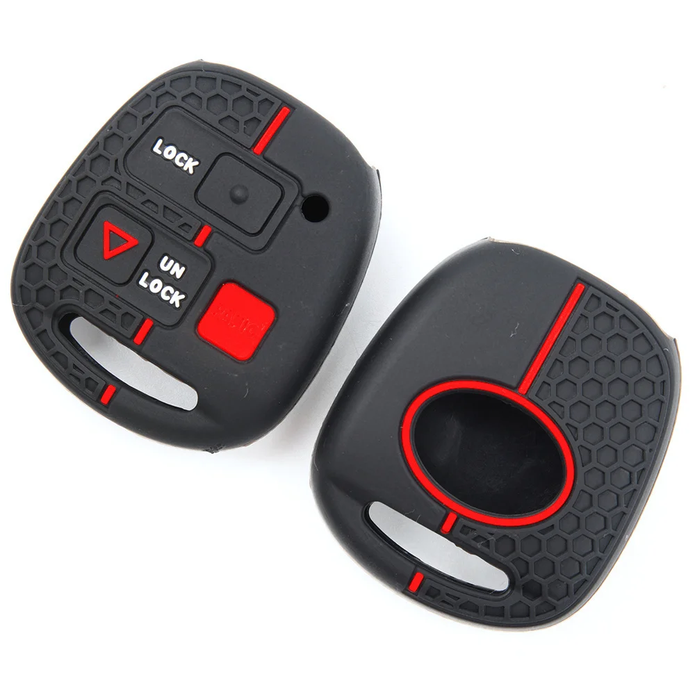 For Toyota FJ Cruiser Land Cruiser Prado 4Runner Silicone Remote Fob Holder Shock Absorbing Non Slip Precise Fit