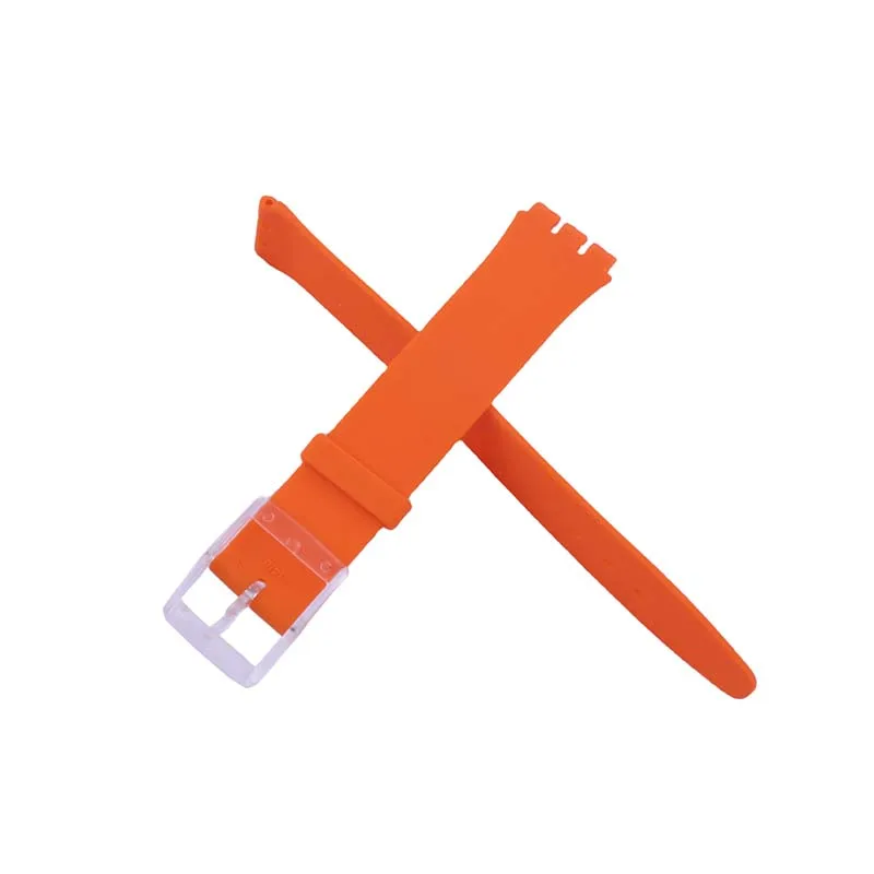 16 ミリメートルシリコン時計バンド互換性見本時計ストラップ SFK397 SFK360 SFK361 男性と女性のリストバンドブレスレットアクセサリー