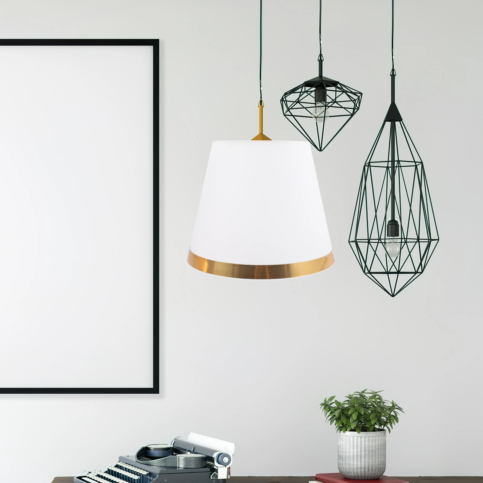 

Decorative Fabric Lamp Shade Drum Shape for Bedroom Living Room Table Floor Lamp Fixture Accessory