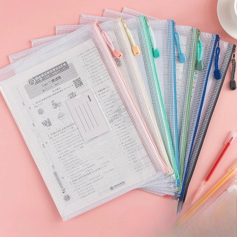 

Сумка для файлов на молнии формата А4, 5 шт., сумка для предметов, хранилище для классификации предметов, прозрачная, толстая водонепроницаемая сумка для документов для студентов