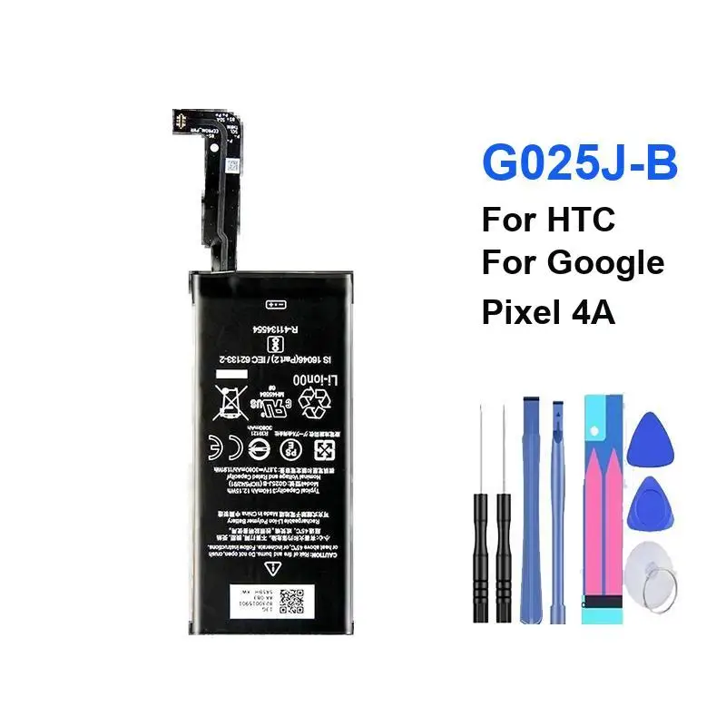 

3080Mah Mobile Phone Battery Portable For Htc Google Pixel 4A G025J-B