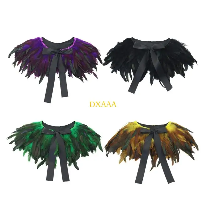 DXAA Lightweight Gothic Shoulder Cover Nylon Fabric For Theater Productions Cosplay Event And Night Parties