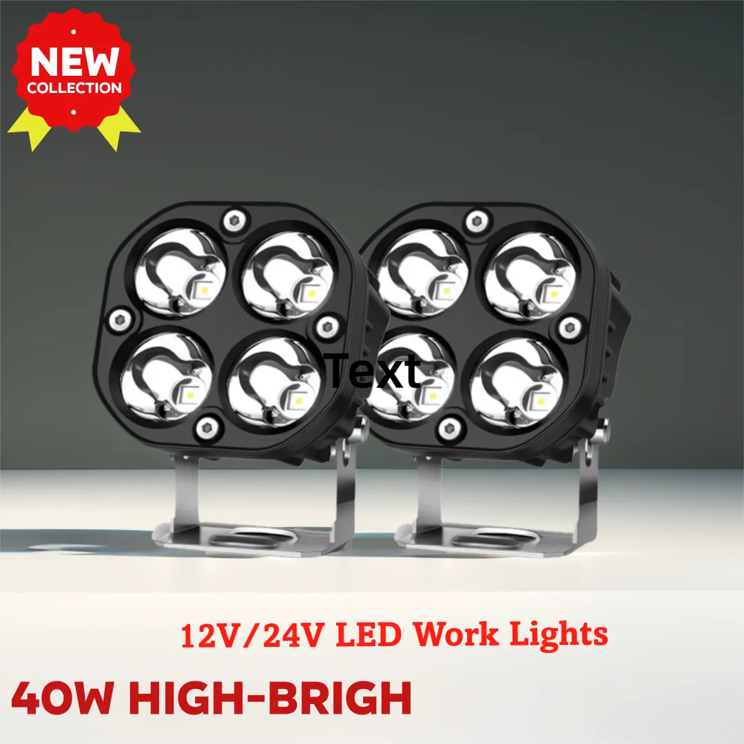 

3Inch Tractor Square Work Light Flood Beam Spot for Offroad Side Rear Back-Up Reverse Lamps for Tractor Truck Motorcycle Boat