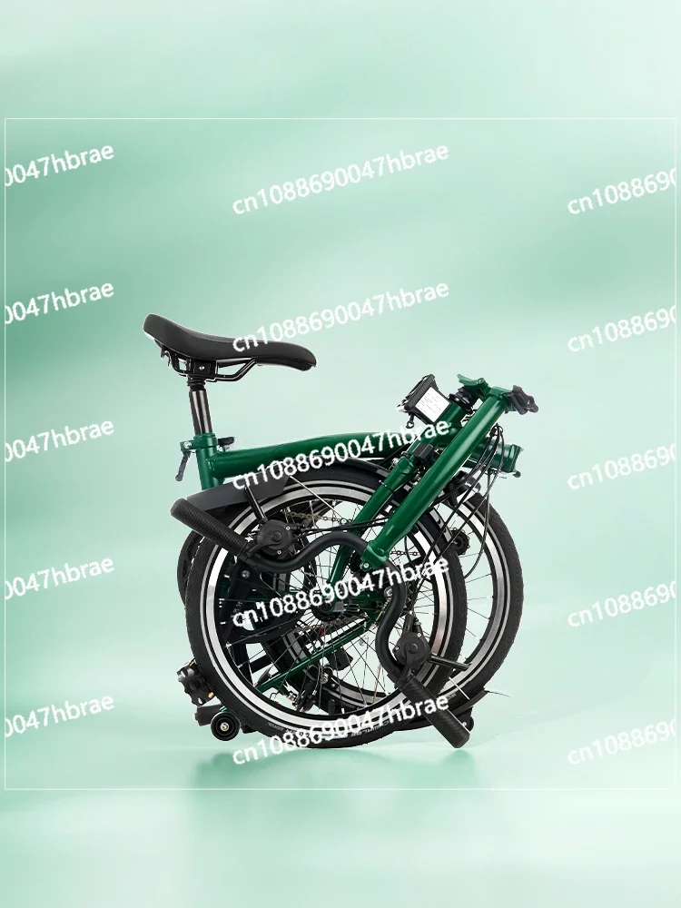 Green M Handle 6-speed L Version Lightweight and Portable Folding Bicycle