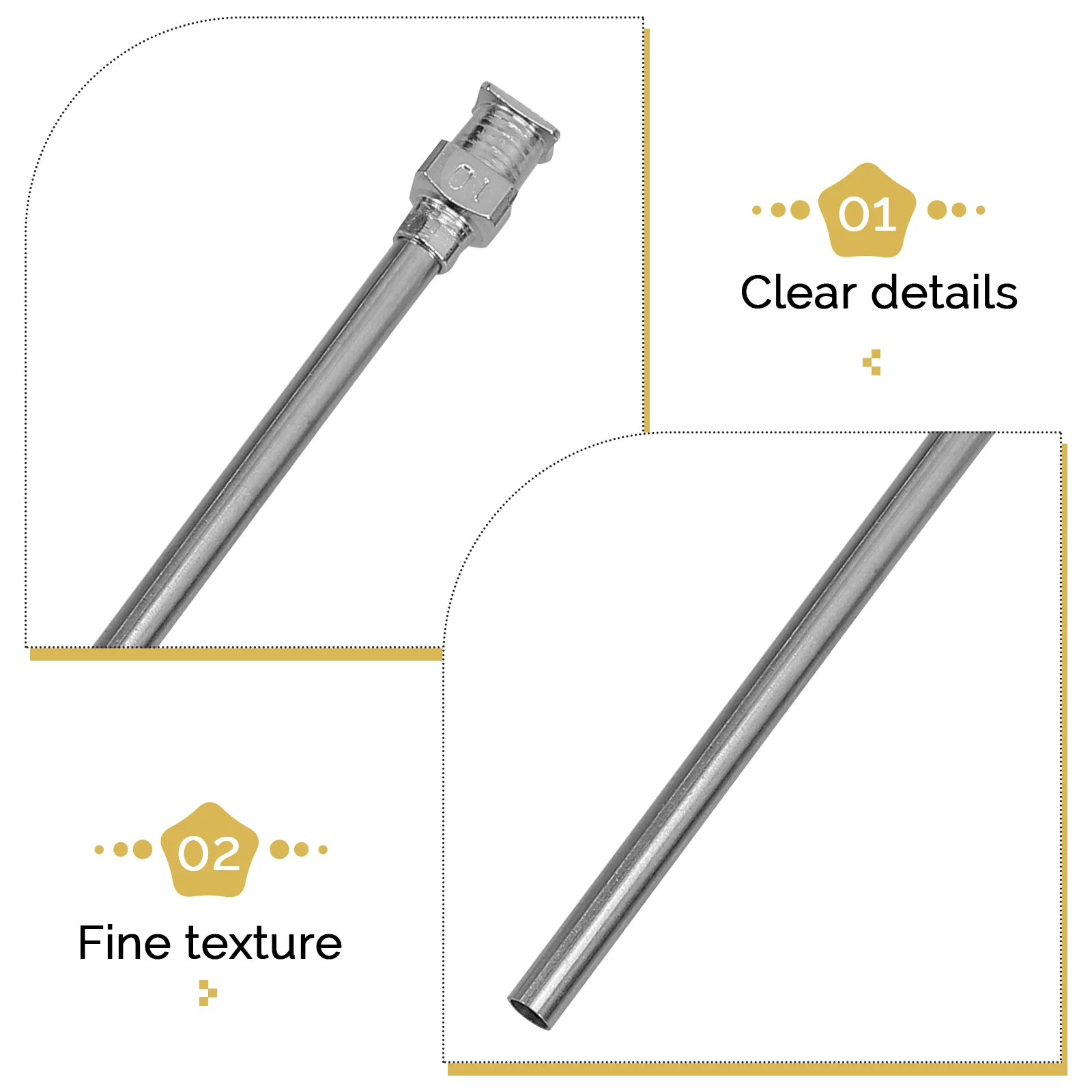 

16pcs Dispensing Needle Blunt Tip Stainless Steel Glue Dispenser Tips Lab Epoxy Resin Applicator Metal for Electronic