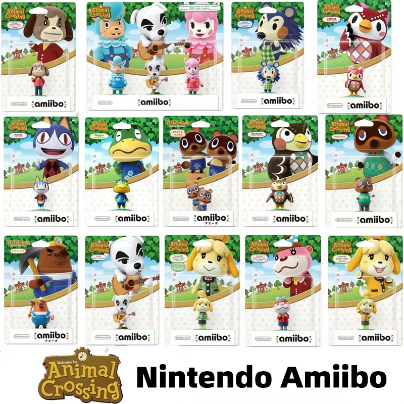 Figura Amiibo de Nintendo, Serie Animal Crossing, Timmy, Tommy, Isabelle, Celeste, Blathers, Figura NFC, Sin Bloqueo Regional, En Stock