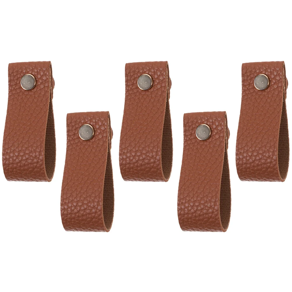 

5Pcs PU Drawer Handles Replacement for Cabinet Wardrobe Dresser Pulls Soft Flexible Furniture Knobs Dresser Knobs