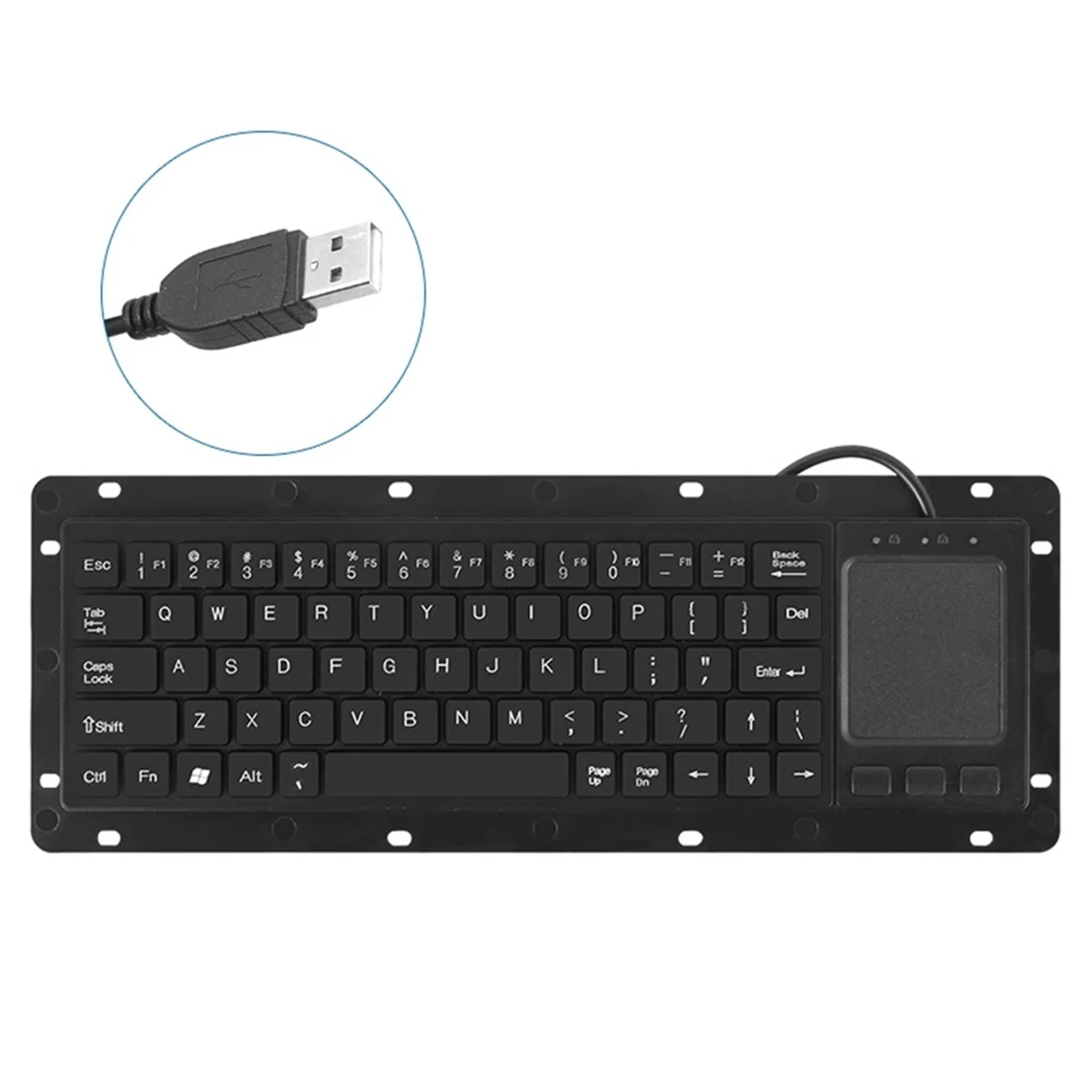 

Промышленные USB-клавиатуры с сенсорной панелью и высокопрочным трекпадом для медицинских и систем безопасности