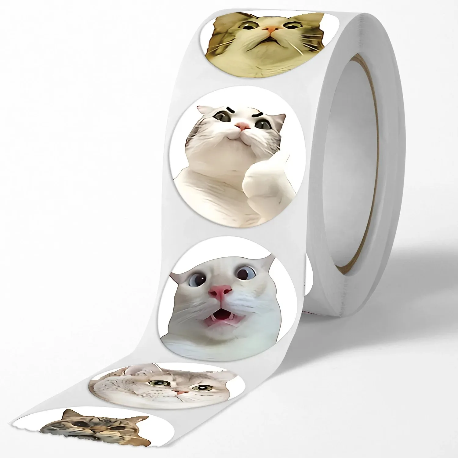 Cat Meme Sticker Mega Pack (500 Sheets)Waterproof Adhesive Decals for Luxury Cosmetic Box Sealing LanLanStickersWorld Storer