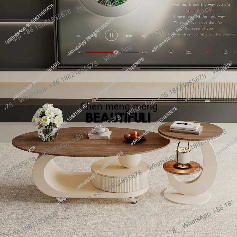 

Style Aesthetic Side Table Luxury Minimalist Space Saving Coffee Tables Design Mesa De Centro De Sala Living Room Furniture H