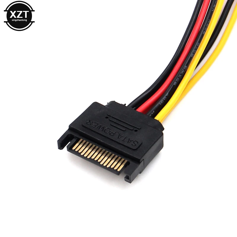 HOT 1PC Universal SATA 15Pin Male To 2 SATA 15 Pin Female 15Pin Power HDD Splitter Connector Cable for PC Computer
