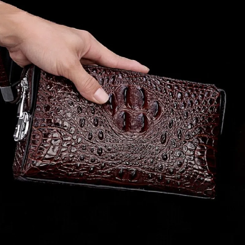 Password Lock Men's Handbag Anti-theft Clutch Bag Genuine Leather New Pattern Moneybag Large Business Leisure Trendy