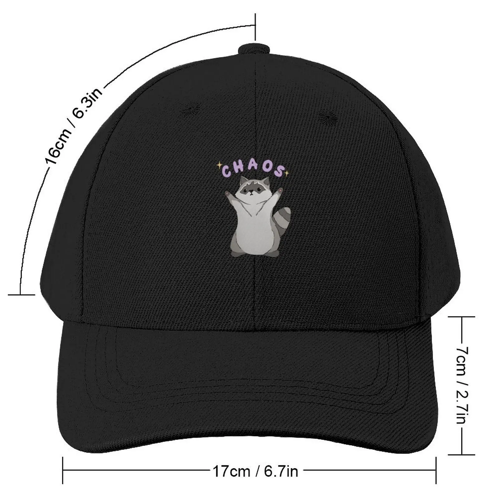 Raccoon Chaos Baseball Cap Custom Cap Sunscreen fashionable foam party Hat Baseball For Men Women's