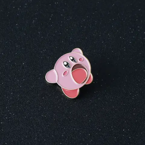 Bilashmart Kirby Anime Pins for Backpacks Badges on Manga Enamel Pin Accessories for Jewelry Cute Things Brooches Gift