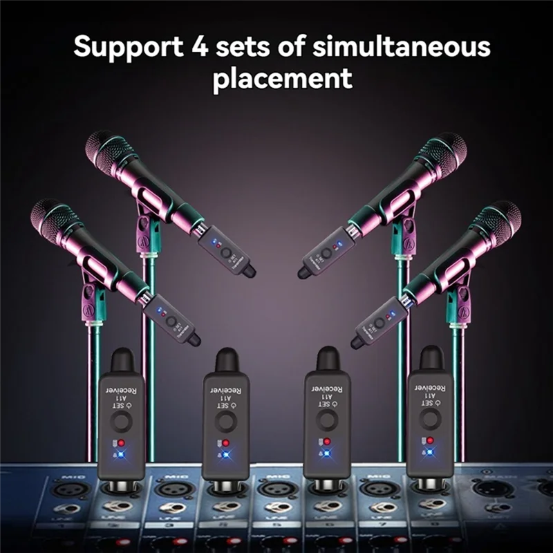 SQPP-микрофон, беспроводная система, беспроводной передатчик, UHF-передатчик и приемник для динамического/конденсаторного микрофона