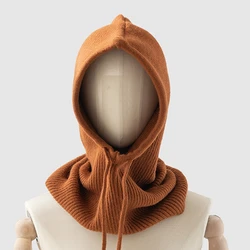 Women Fake Collars Hooded Scarf Autumn Winter Korean Style Long Warm Detachable