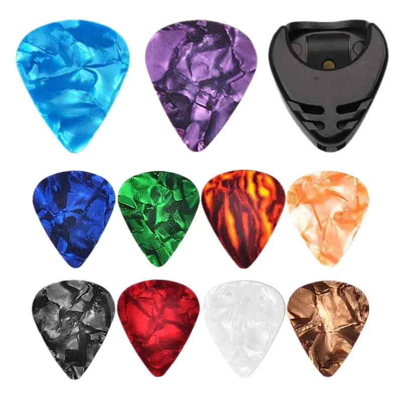 Acoustic Guitar Picks Portable Finger Picks Multicolor Guitar Picks Self-Adhesive Colorful Guitar Picks Electric Guitar Pick For