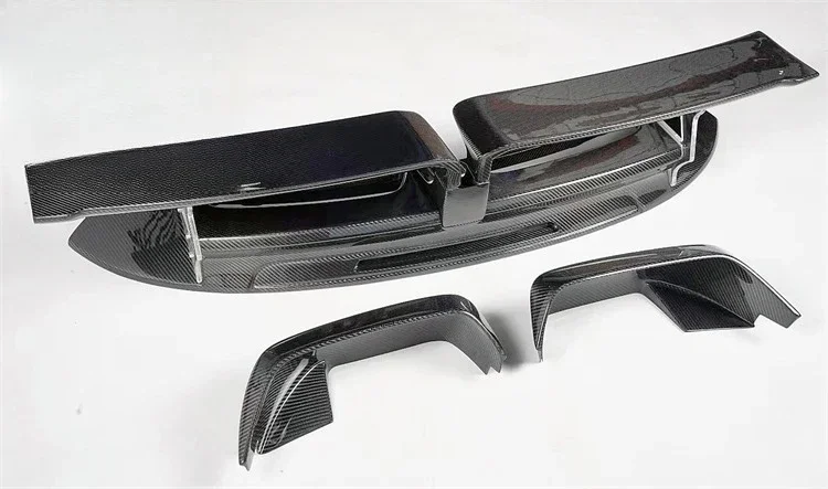 Upgraded versionTech style carbon fiber rear spoiler car rear wing for   911 992 Carrera