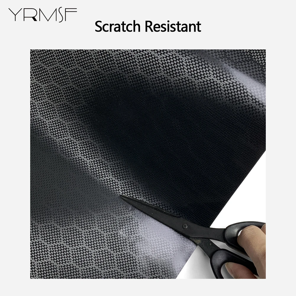 Black Carbon Fiber Sticker Color Change Films Waterproof Self Adhesive Diamond Forged Carbon Film Stickers Decorative Sticker