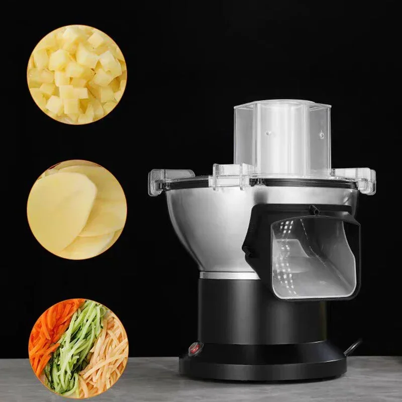 110V 220V Electric Potato Vegetable Fruit Slicer Cutter Machine Vegetable Cube Cutting Machine Kitchen Appliance