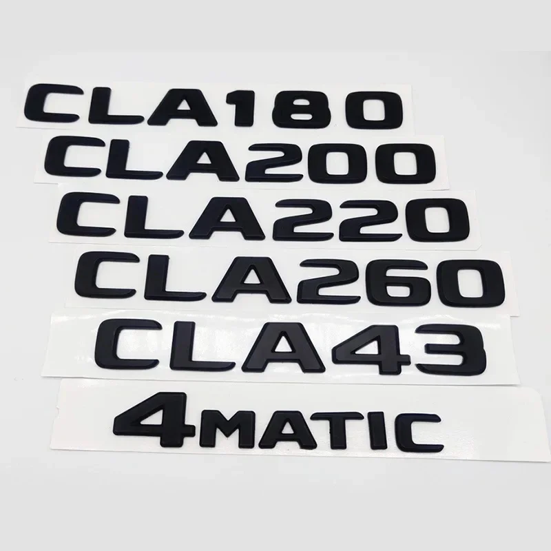 

3D ABS Car Sticker Trunk Badge For Mercedes AMG W117 C117 C118 CLA43 CLA45 CLA200 CLA220 CLA 260 4MATIC Emblem Logo Accessories