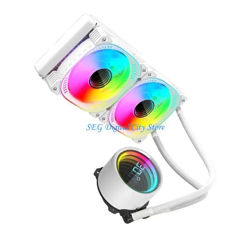 Système refroidissement liquide CPU U75B 240 mm avec éclairage ARGB personnalisable pour les constructions PC haut