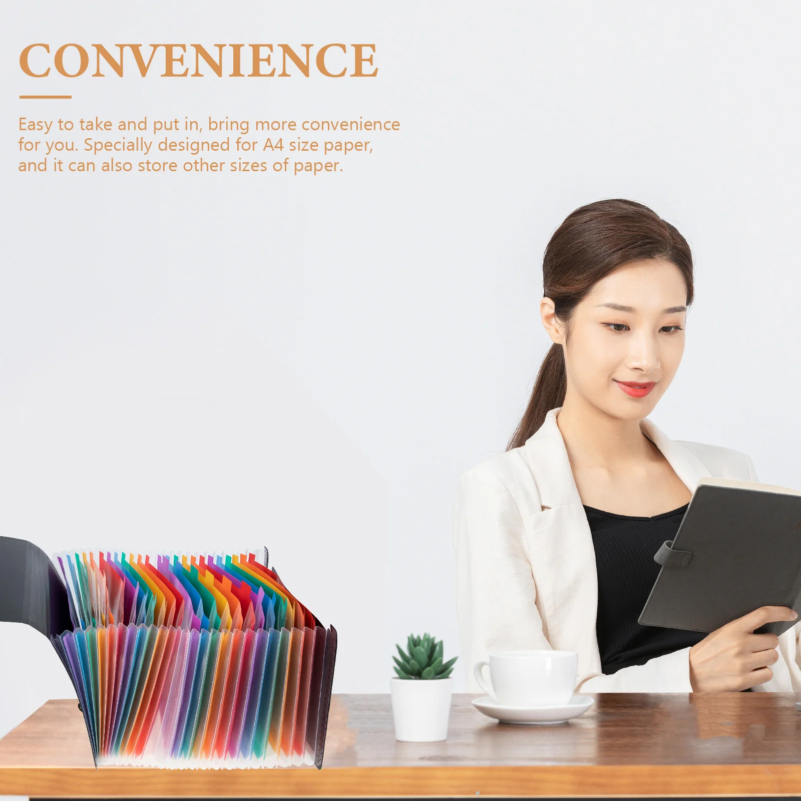 

Office Document Organizer Accordion File Folder Holder Portable Lightweight Storage Bag For A4 Papers Receipts Business Cards