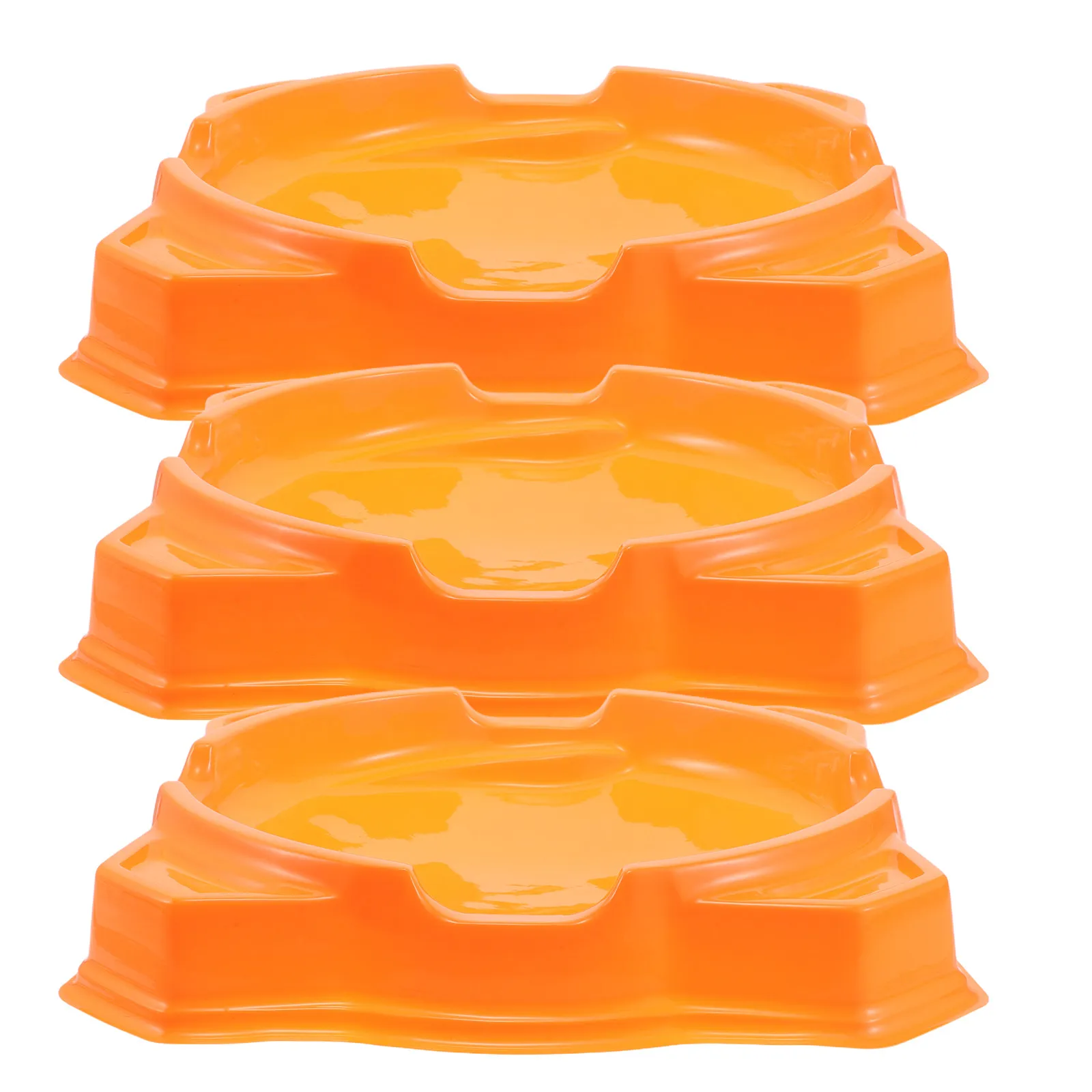 

3Pcs Gyro Disk Set Plastic Training Plate Portable Round Tray 34.5x34cm Interactive Battle Stadium Gaming Gyro Board Accessories