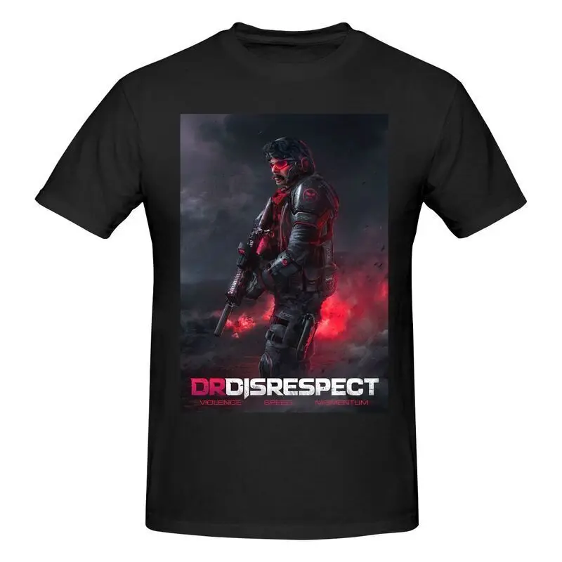 Disrespect Men's Short Sleeve T Shirt Tee  Cotton Luxury brand vintage oversized