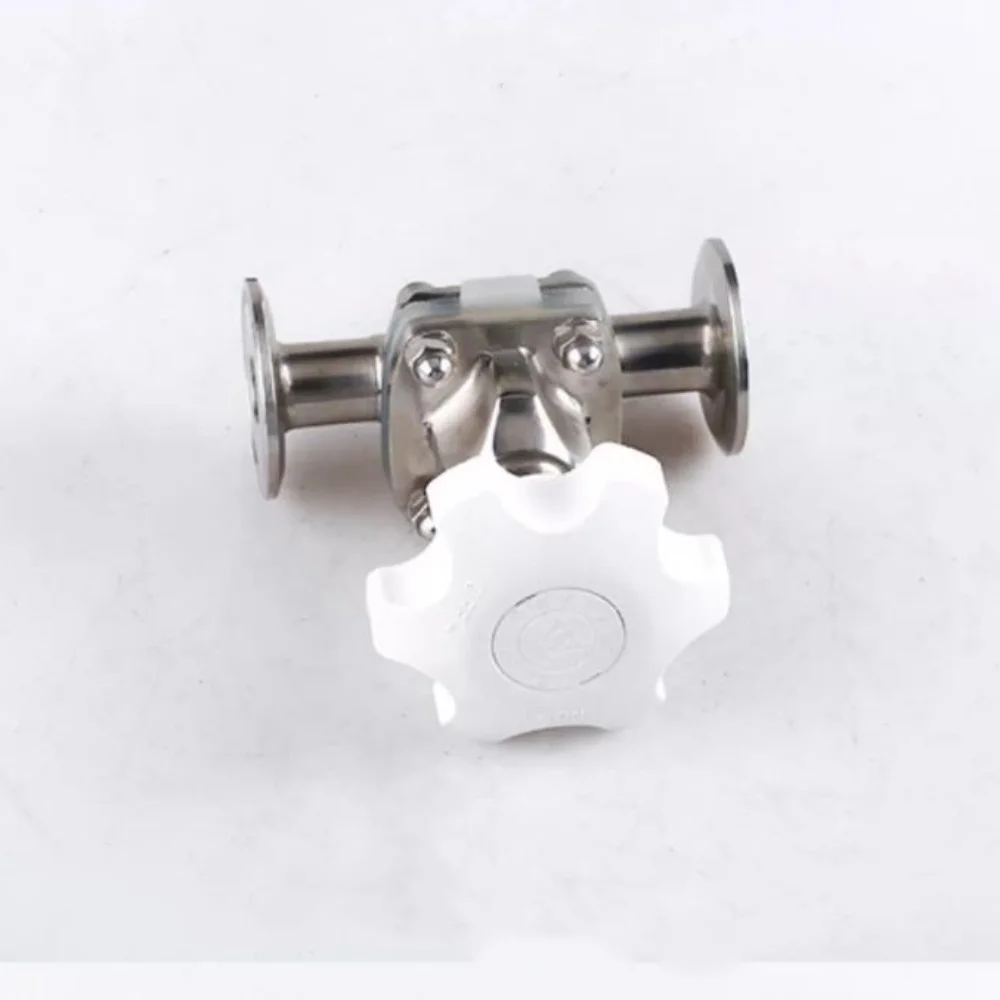 

Clamp Φ32Φ38mm OD50.5mm Diaphragm Valve SS304 Food Sanitary Straight Through Quick Open Clamp Type Diaphragm Valve
