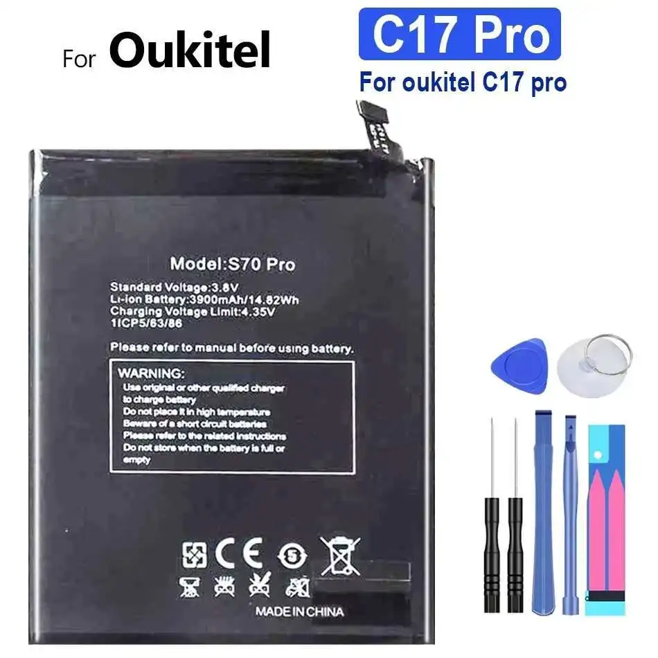 

Mobile Phone Battery High-Capacity For Oukitel C17 Pro 3900mAh