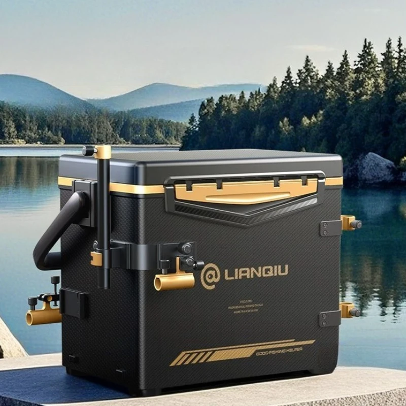 Lightweight Small Large Capacity Fishing Box Ultra-Light Multi-functional Fishing Boxes Scratch-resistant Tackle Box Supplies