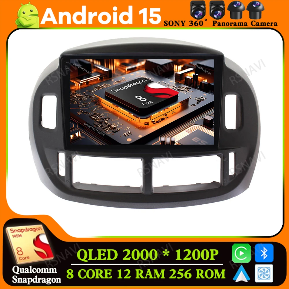 Android 15 For Toyota Previa ESTIMA ACR30 Tarago 2002-2006 Head Unit GPS Multimedia DSP 5G WIFI Car Radio Qualcomm Navigation BT