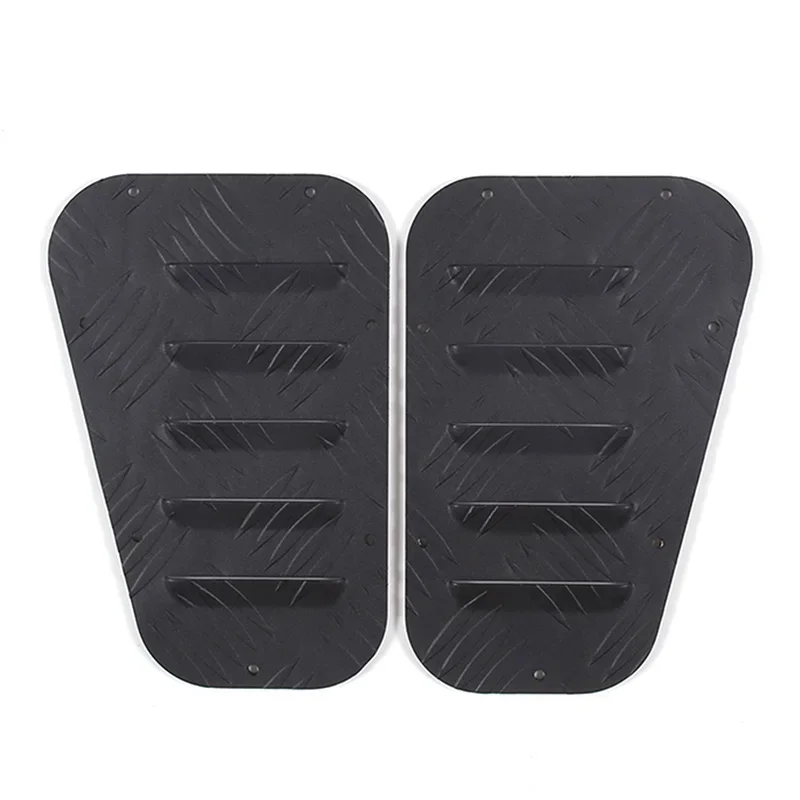 For 2004-2018 Land Rover Defender 90 110 Aluminum Alloy Black Car Front Engine Hood Vent Decorative Panel Sticker Auto Parts