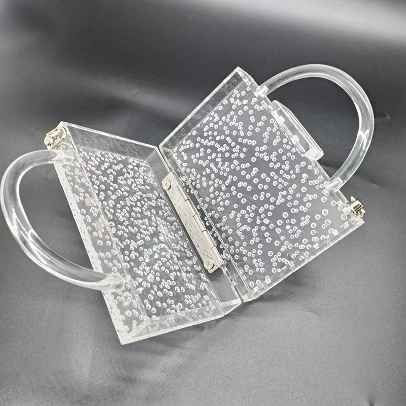 New Trend Luxury Designer Handbag Clear Crossbody Bags For Women Evening Shoulder Bag Brand Female Mini Purses Acrylic Clutches