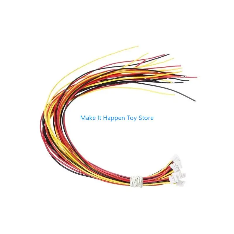 28ec 20 conjuntos mini micro jst 2.0 3 pinos do conector com fios Cabos 300mm