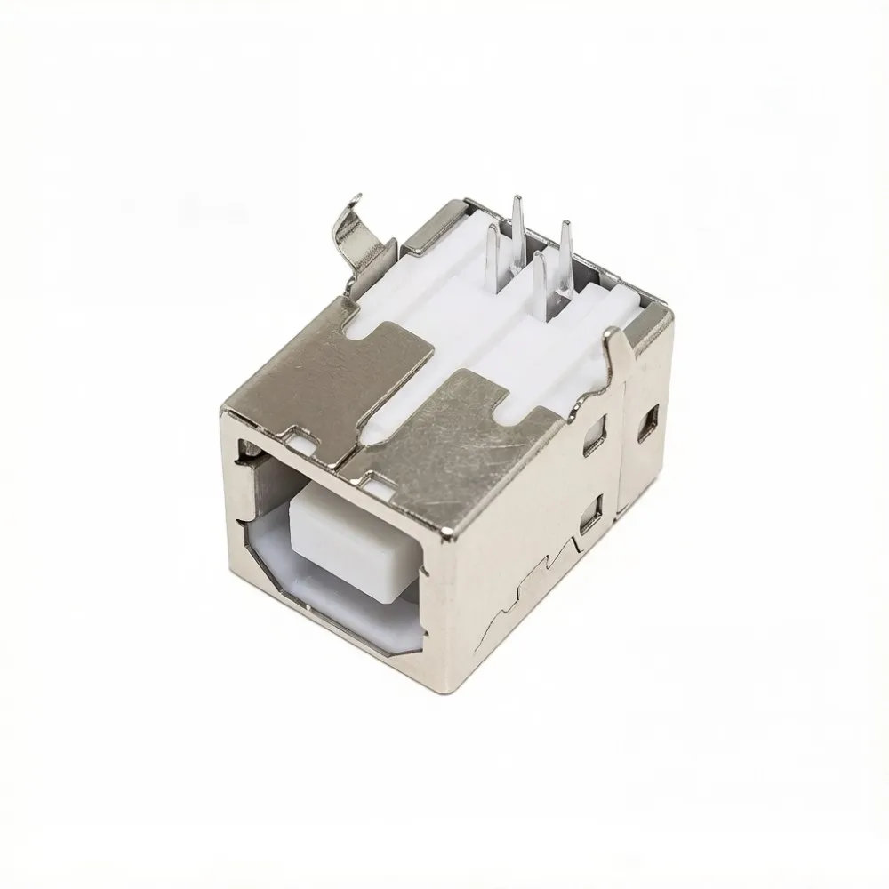5/10Pcs Right Angle USB B Female Socket 90 Degree PCB Mount Connector Printer Interface Port
