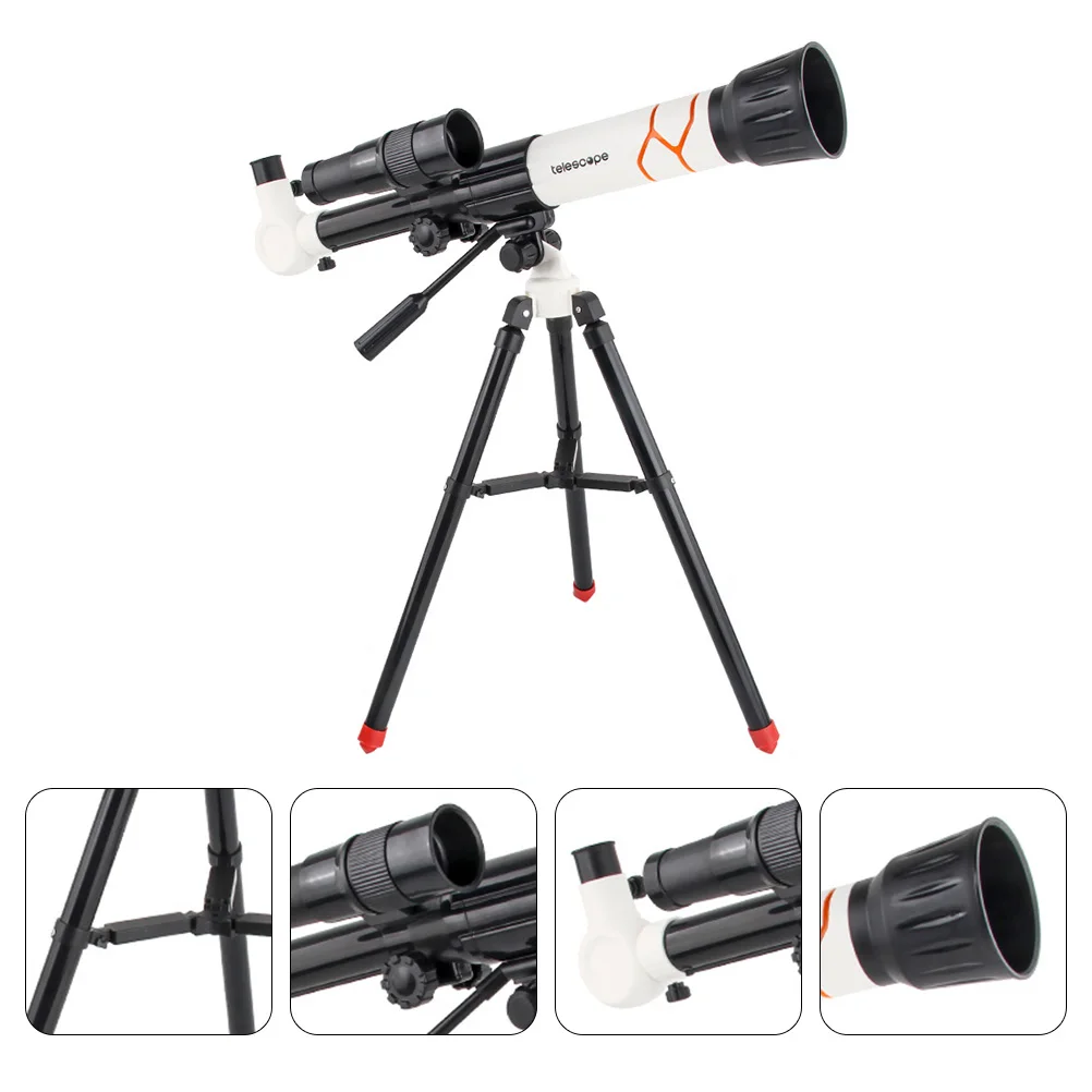 

1pc 30X 40X Night Telescope Stargazing Exploration Toy for Kids High Power Refracting Scope HD Lens Dual-use Sky Earth