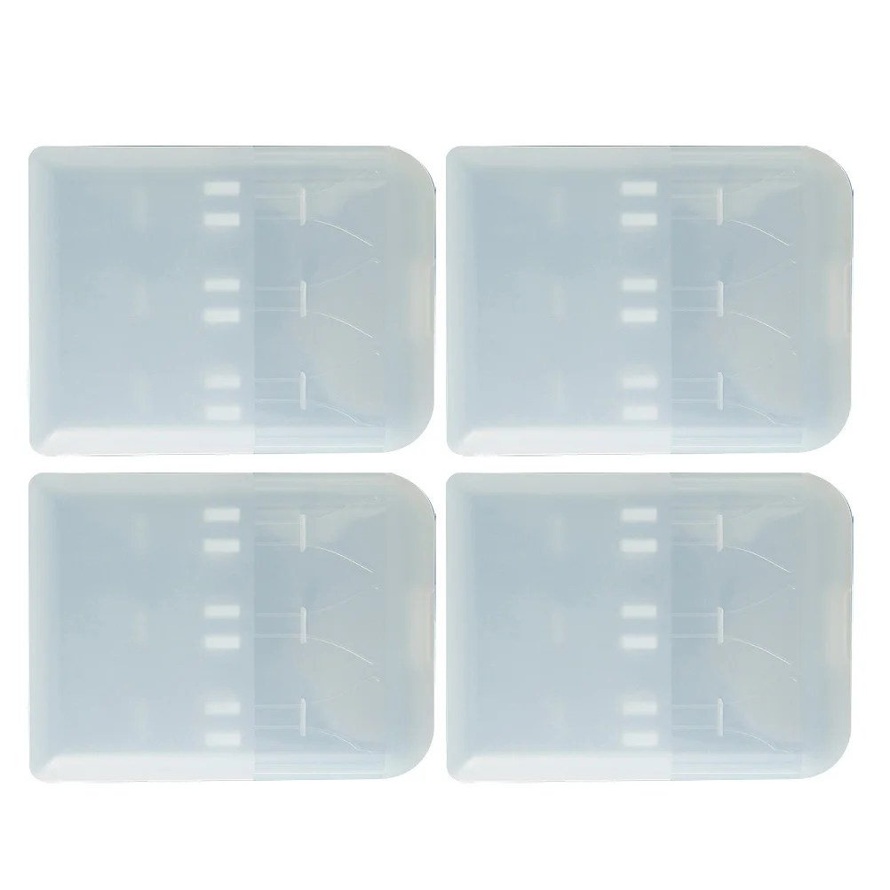 

4Pcs Tooth Brush Heads Storage Case Plastic Organizer Travel Toothbrush Head Holder Portable Brush Head Storage Container