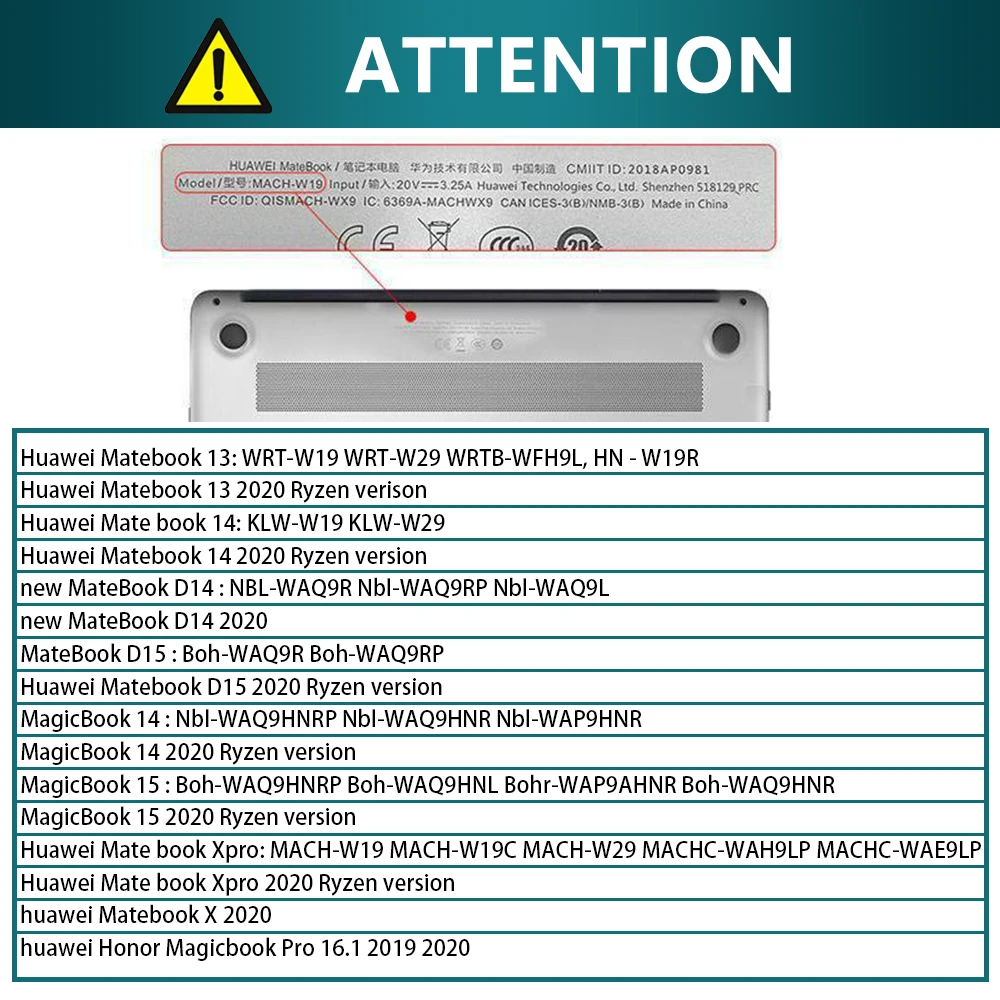 Casing Laptop untuk Huawei MateBook D15/D14/13/14/MateBook X Pro /X 2020/MagicBook Pro 16.1/14/15/X14/X15 Lengan Pelindung