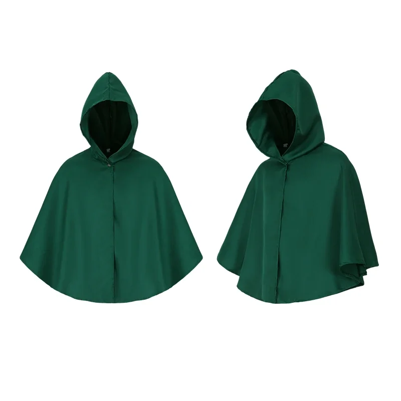 أنيمي هجوم عباءة Shingeki لا كيوجين الكشافة الفيلق تأثيري حلي الأخضر كيب فانتازيا هالوين الأنثوية