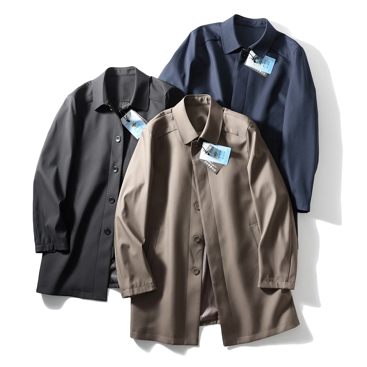 

High-End Detachable Camel down Vest Mid-Length Men's Coat Casual Turn-down Collar Autumn Winter New Sle Faion Urban Wear