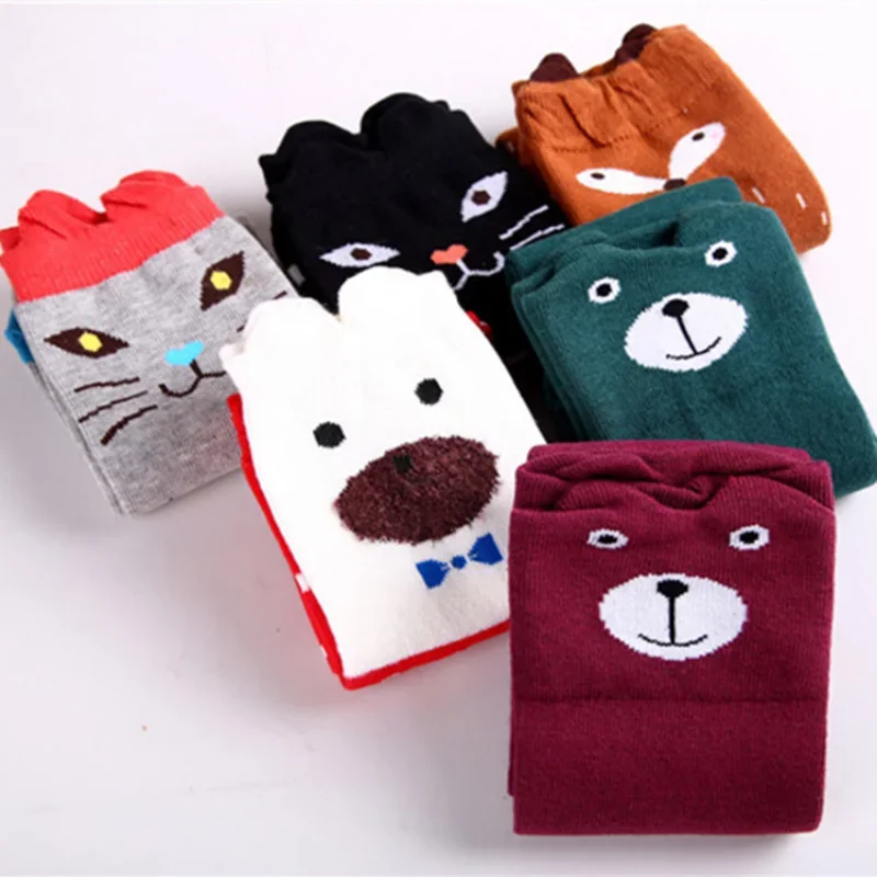 Baby Boys Girls Sports Knee High Long Socks Cotton Breathable Cartoon Soft Kids Sock Children School Uniform Socks