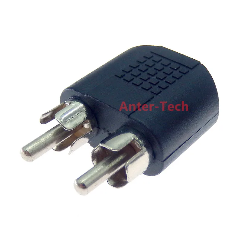 3.5mm Audio Stereo Jack Female To 2 RCA Male Audio Jack Connector Adapter Converter for Speaker