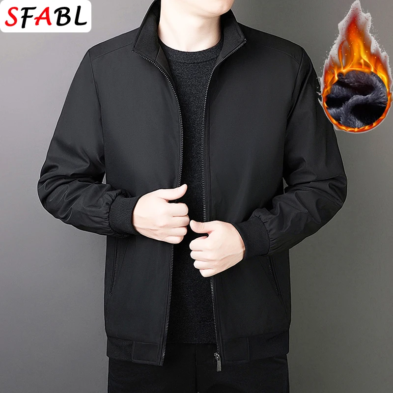 

Роскошная теплая деловая куртка, мужская зимняя ветрозащитная парка, новая толстая внутренняя мужская зимняя куртка, пальто, осенние мужские зимние пальто, мужские