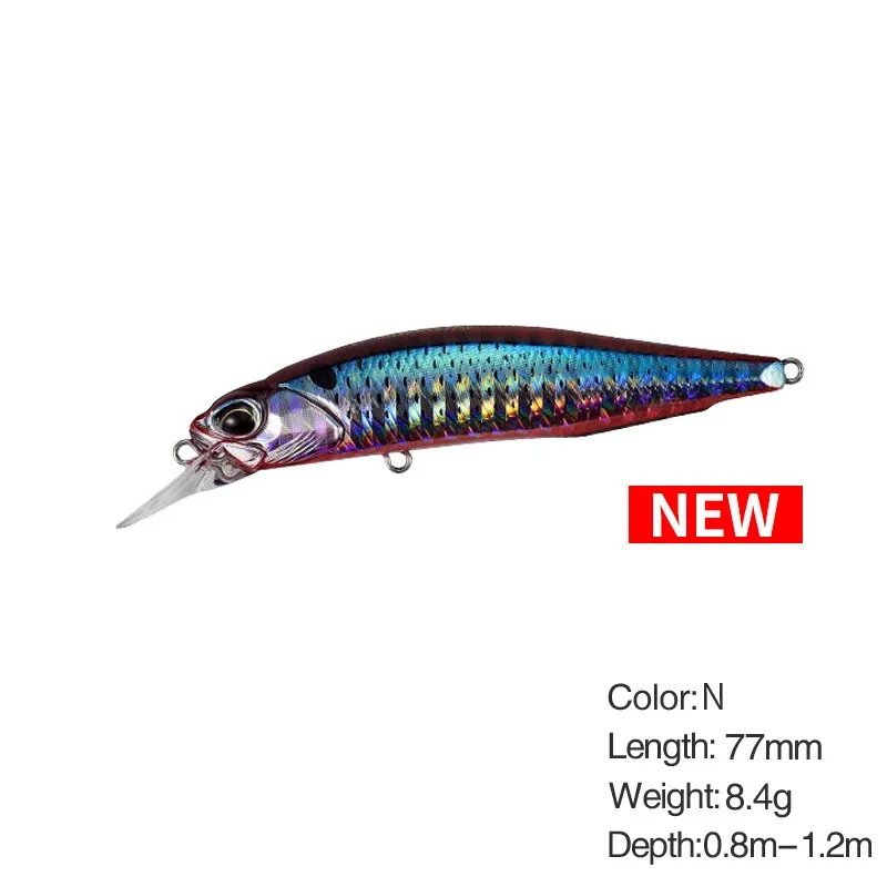 5g 8,4g Angeln Locken Minnow Wobbler Köder Rozante Suspending Jerkbait Swimbait Künstliche Harten Köder Culter Alburnus Köder